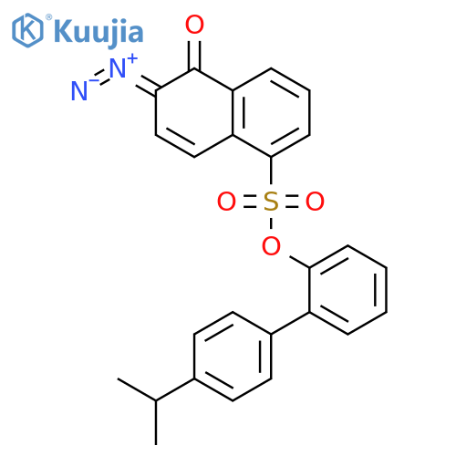 1-Naphthalenesulfonicacid, 6-diazo-5,6-dihydro-5-oxo-, 4'-(1-methylethyl)[1,1'-biphenyl]yl ester(9CI) structure