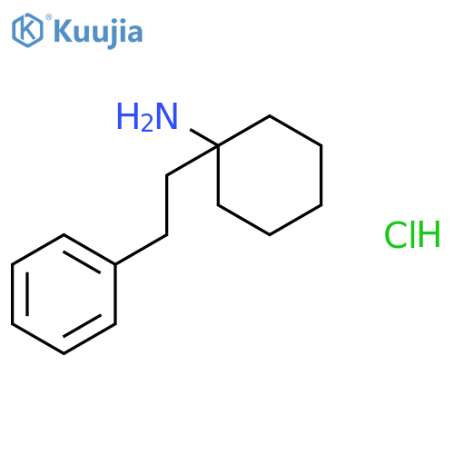 Cyclohexanamine, 1-(2-phenylethyl)-, hydrochloride structure