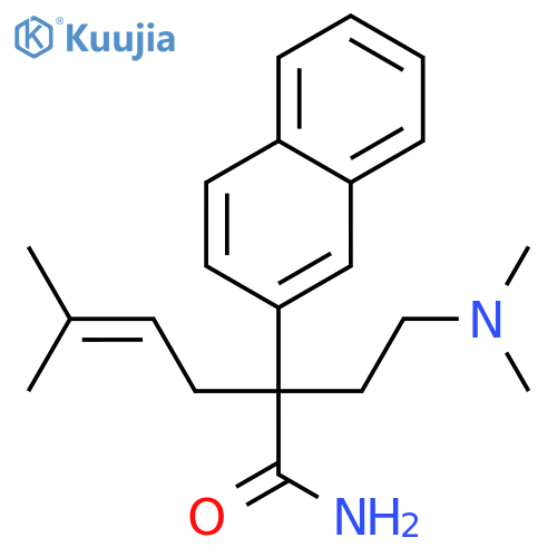 2-[2-(dimethylamino)ethyl]-5-methyl-2-(naphthalen-2-yl)hex-4-enamide structure