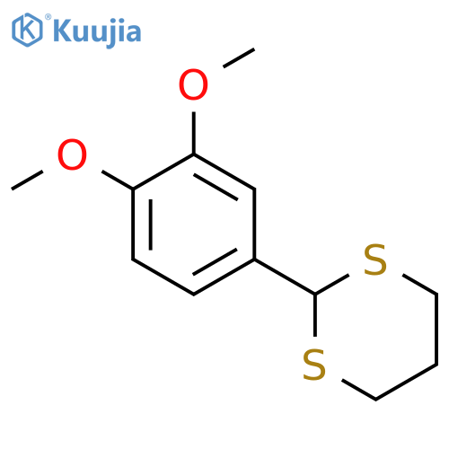 2-(3,4-dimethoxy-phenyl)-[1,3]dithiane structure