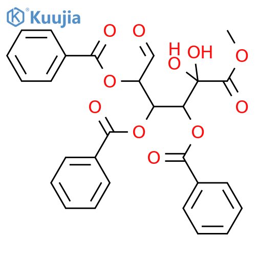 2,3,4-Tri-O-benzoyl-5-hydroxy-D-glucuronic Acid Methyl Ester structure