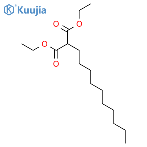 Propanedioic acid,2-decyl-, 1,3-diethyl ester structure