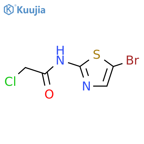 N-(5-Bromo-thiazol-2-yl)-2-chloro-acetamide structure