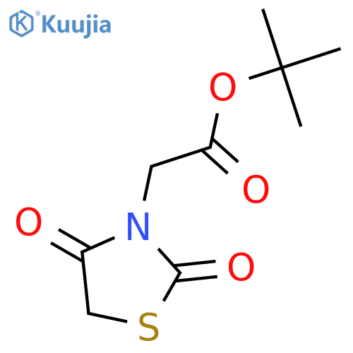 tert-Butyl 2-(2,4-dioxo-1,3-thiazolidin-3-yl)acetate structure