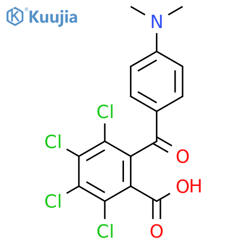 Benzoic acid, 2,3,4,5-tetrachloro-6-[4-(dimethylamino)benzoyl]- structure
