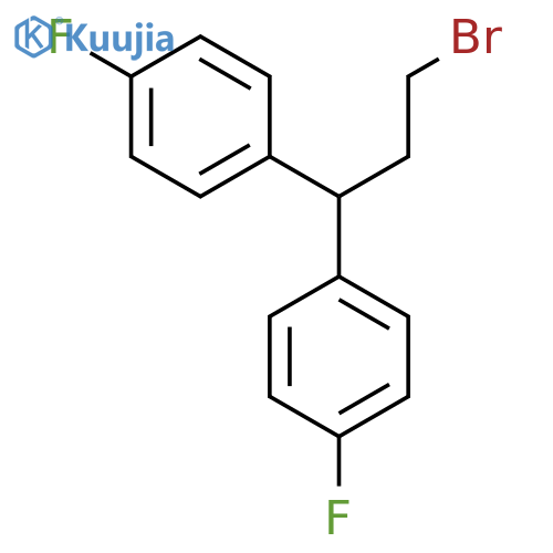 Benzene, 1,1'-(3-bromopropylidene)bis[4-fluoro- structure
