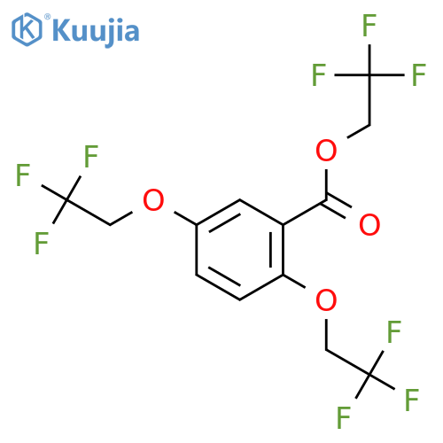 2,2,2-Trifluoroethyl 2,5-Bis(2,2,2-trifluoroethoxy)benzoate structure