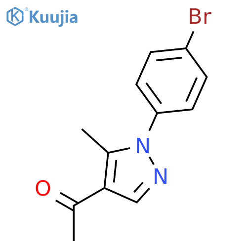 1-(1-(4-Bromophenyl)-5-methyl-1H-pyrazol-4-yl)ethanone structure