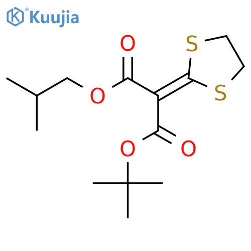 tert-butyl 2-methylpropyl 1,3-dithiolan-2-ylidenepropanedioate structure