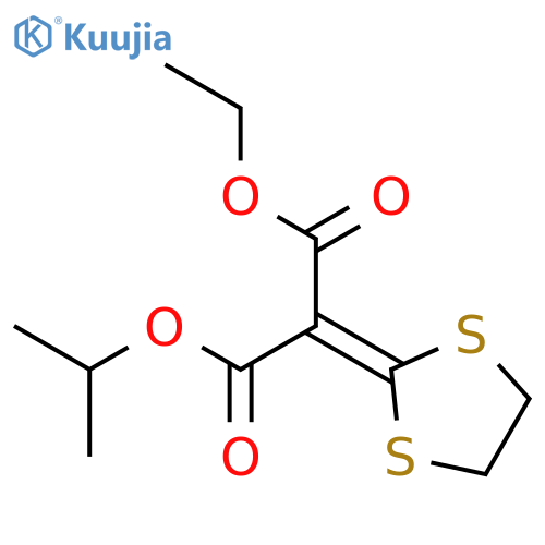 ethyl 1-methylethyl 1,3-dithiolan-2-ylidenepropanedioate structure
