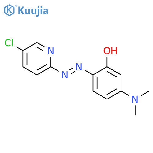 Phenol, 2-[(5-chloro-2-pyridinyl)azo]-5-(dimethylamino)- structure