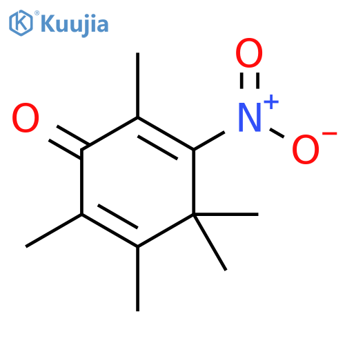2,5-Cyclohexadien-1-one, 2,3,4,4,6-pentamethyl-5-nitro- structure