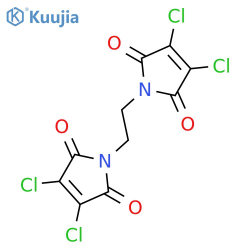 1H-Pyrrole-2,5-dione, 1,1'-(1,2-ethanediyl)bis[3,4-dichloro- structure