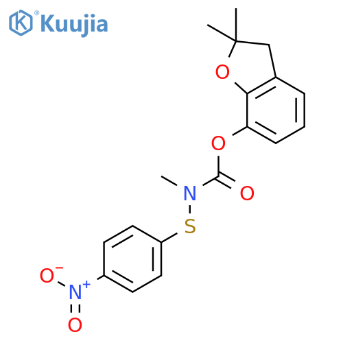 2,2-dimethyl-2,3-dihydro-1-benzofuran-7-yl methyl[(4-nitrophenyl)sulfanyl]carbamate structure