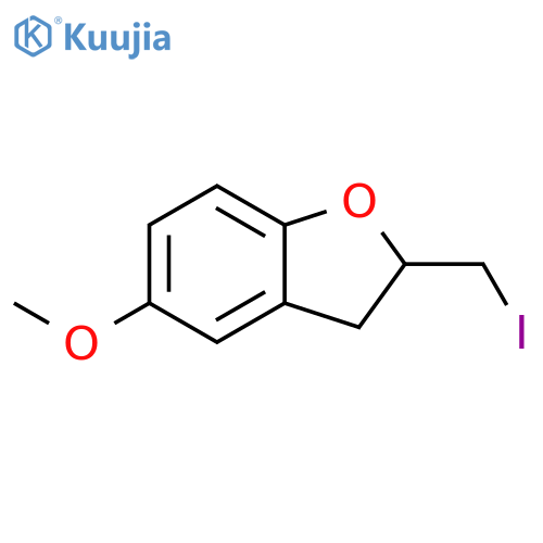BENZOFURAN, 2,3-DIHYDRO-2-(IODOMETHYL)-5-METHOXY- structure