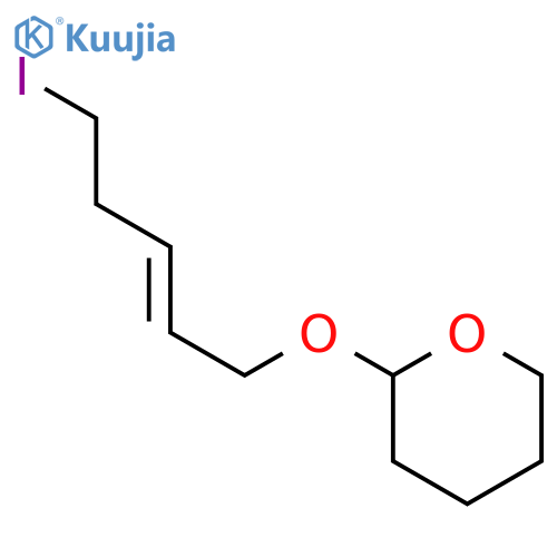 2H-Pyran, tetrahydro-2-[[(2E)-5-iodo-2-pentenyl]oxy]- structure