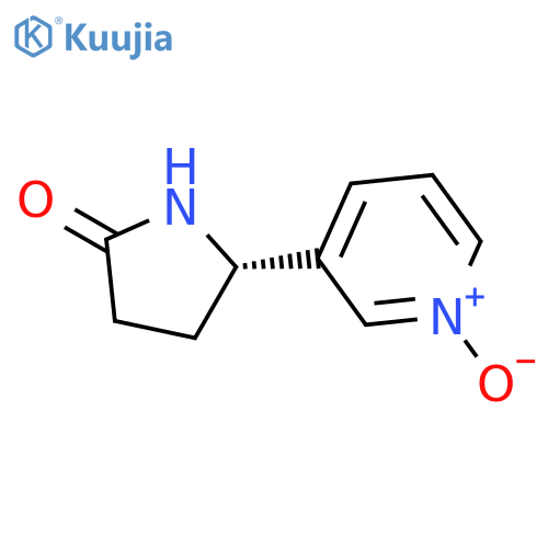 2-PYRROLIDINONE, 5-(1-OXIDO-3-PYRIDINYL)-, (5S)- structure