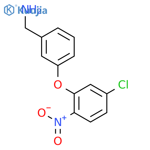 Benzenemethanamine, 3-(5-chloro-2-nitrophenoxy)- structure