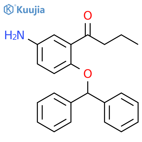 1-Butanone, 1-[5-amino-2-(diphenylmethoxy)phenyl]- structure