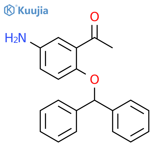 Ethanone, 1-[5-amino-2-(diphenylmethoxy)phenyl]- structure