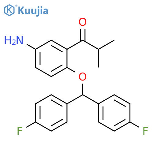 1-Propanone,1-[5-amino-2-[bis(4-fluorophenyl)methoxy]phenyl]-2-methyl- structure