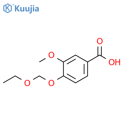 Benzoic acid, 4-(ethoxymethoxy)-3-methoxy- structure