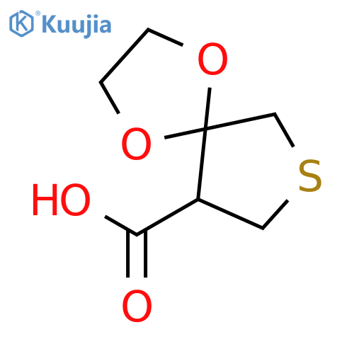 1,4-dioxa-7-thiaspiro4.4nonane-9-carboxylic acid structure