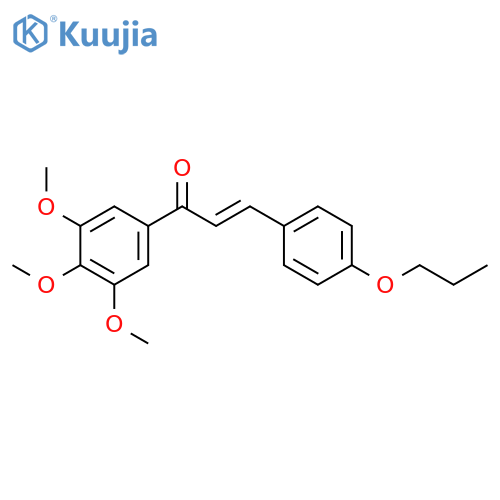 2-PROPEN-1-ONE, 3-(4-PROPOXYPHENYL)-1-(3,4,5-TRIMETHOXYPHENYL)-, (2E)- structure