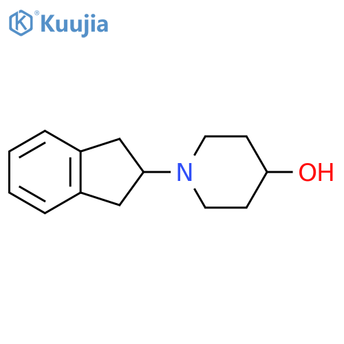 1-(2,3-dihydro-1H-inden-2-yl)piperidin-4-ol structure