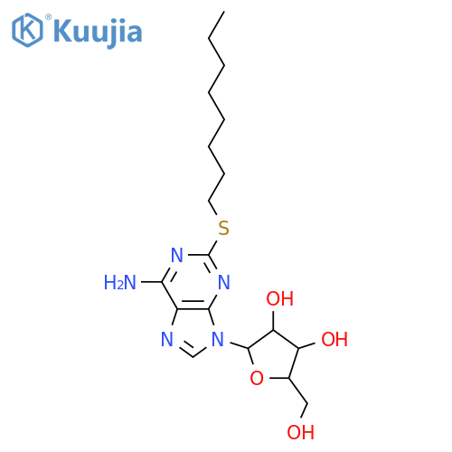 Adenosine, 2-(octylthio)- structure