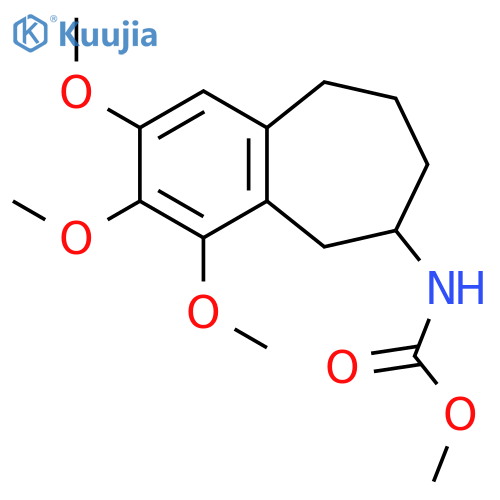 methyl (2,3,4-trimethoxy-6,7,8,9-tetrahydro-5H-benzo[7]annulen-6-yl)carbamate structure