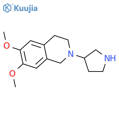 ISOQUINOLINE, 1,2,3,4-TETRAHYDRO-6,7-DIMETHOXY-2-(3-PYRROLIDINYL)- structure