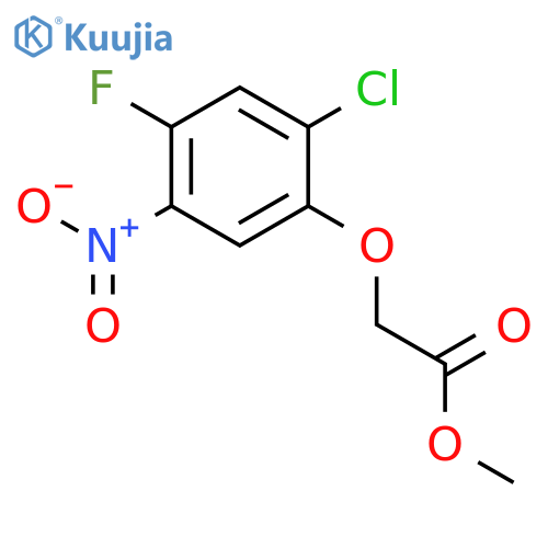 Acetic acid, (2-chloro-4-fluoro-5-nitrophenoxy)-, methyl ester structure