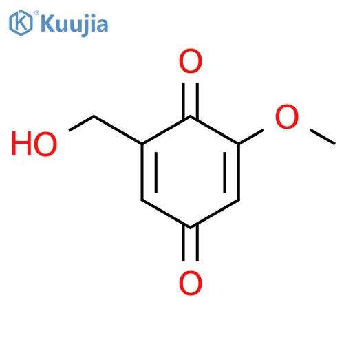 2,5-Cyclohexadiene-1,4-dione,2-(hydroxymethyl)-6-methoxy- structure