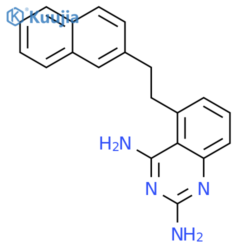 2,4-Quinazolinediamine, 5-[2-(2-naphthalenyl)ethyl]- structure