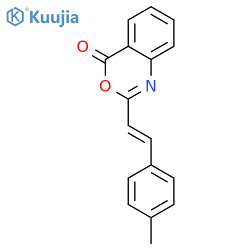 4H-3,1-Benzoxazin-4-one, 2-[2-(4-methylphenyl)ethenyl]- structure