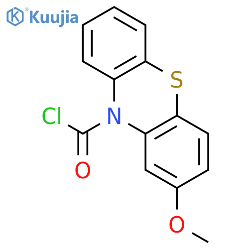 10H-Phenothiazine-10-carbonyl chloride, 2-methoxy- structure