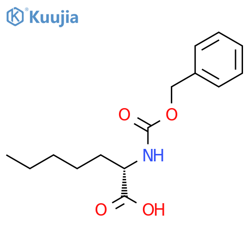 HEPTANOIC ACID, 2-[[(PHENYLMETHOXY)CARBONYL]AMINO]-, (S)- structure