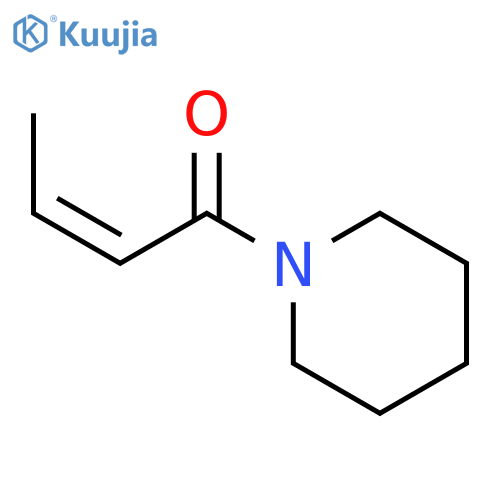 1-(1-Oxobut-2-enyl)piperidine structure