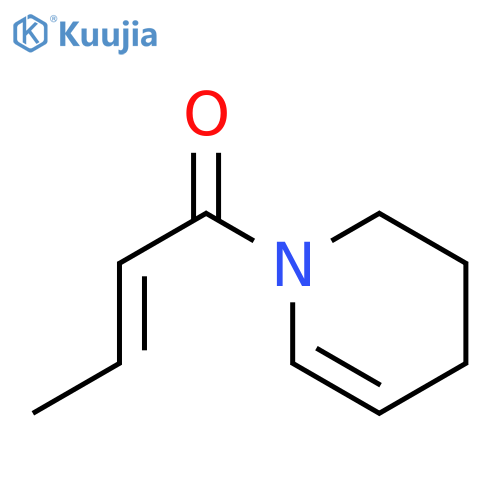 1-[(2E)-but-2-enoyl]-1,2,3,4-tetrahydropyridine structure