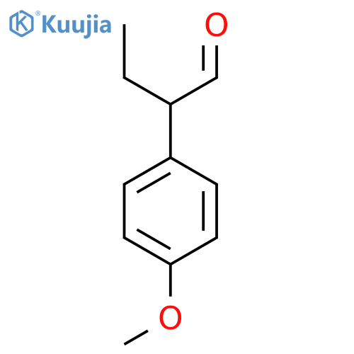 2-(4-Methoxyphenyl)butanal structure