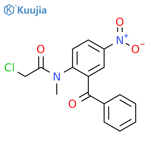Acetamide, N-(2-benzoyl-4-nitrophenyl)-2-chloro-N-methyl- structure