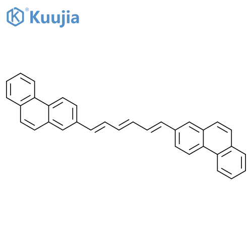 Phenanthrene, 2,2'-(1,3,5-hexatriene-1,6-diyl)bis- structure