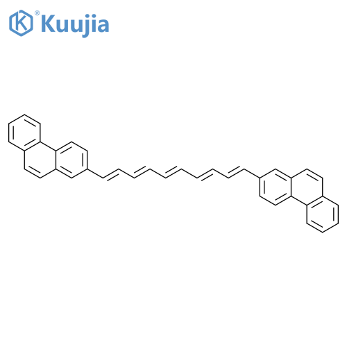 Phenanthrene, 2,2'-(1,3,5,7,9-decapentaene-1,10-diyl)bis- structure