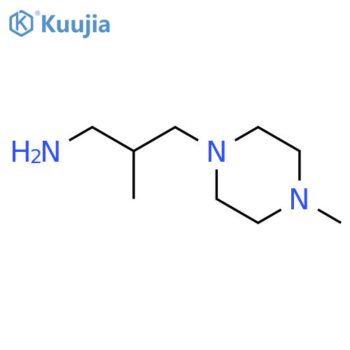 2-methyl-3-(4-methylpiperazin-1-yl)propan-1-amine structure