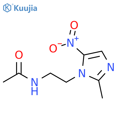 N-[2-(2-methyl-5-nitro-1H-imidazol-1-yl)ethyl]-Acetamide structure