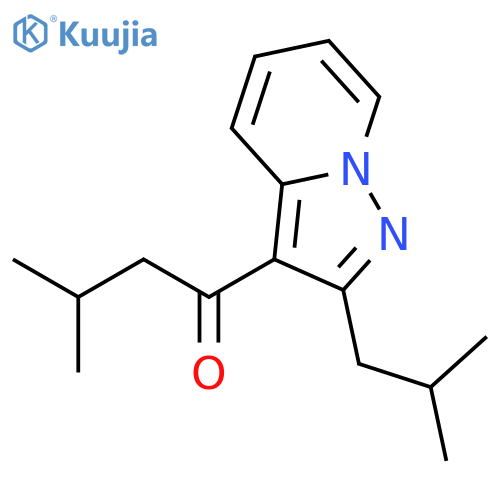 1-Butanone, 3-methyl-1-[2-(2-methylpropyl)pyrazolo[1,5-a]pyridin-3-yl]- structure