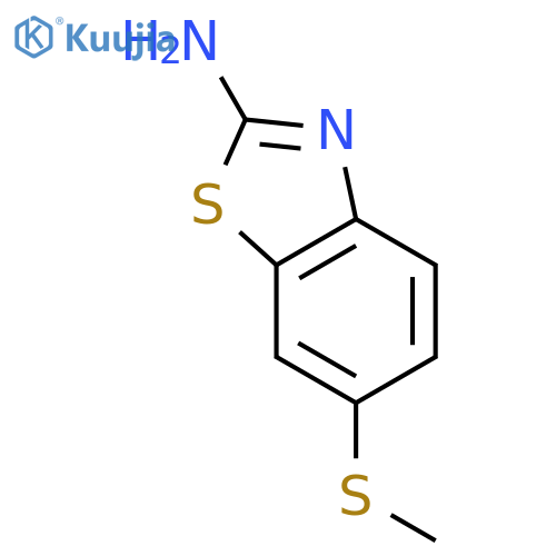 6-(methylsulfanyl)-1,3-benzothiazol-2-amine structure
