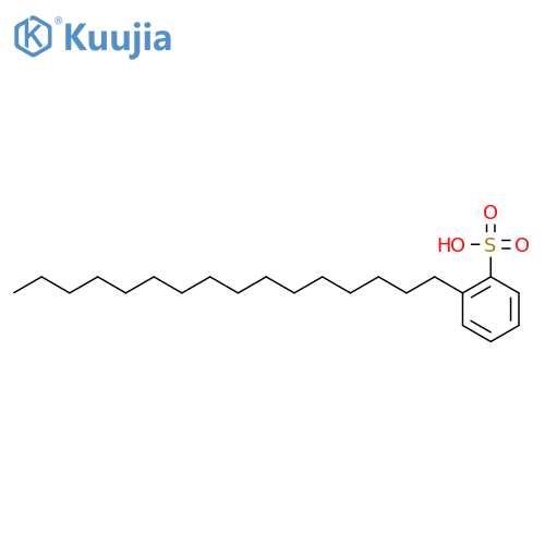 Benzenesulfonic acid, hexadecyl- structure