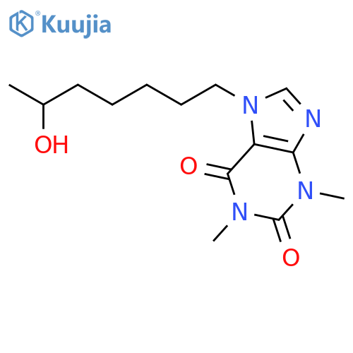1H-Purine-2,6-dione, 3,7-dihydro-7-(6-hydroxyheptyl)-1,3-dimethyl- structure